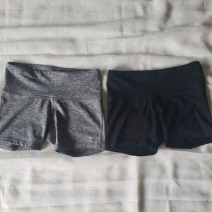 Champion workout shorts bundle of 2 pairs (Grey, Black) size XS